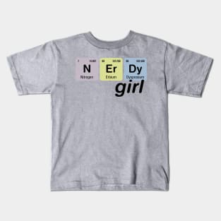 N Er Dy - Nerdy Girl Kids T-Shirt